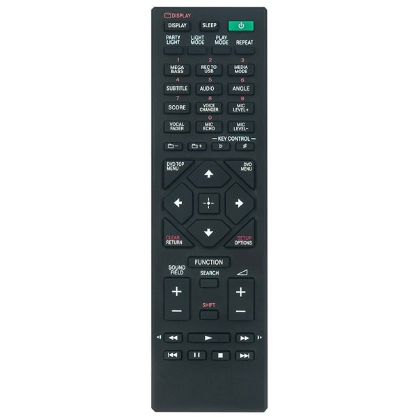 RMT-AM503U Remote Control Replacement for Sony AV System Audio MHC-V42D