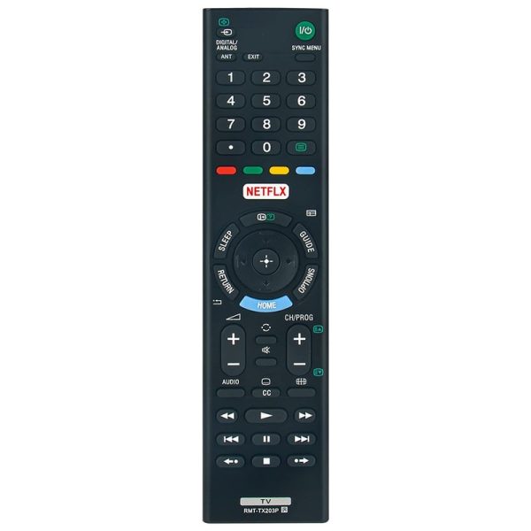 RMT-TX203P Remote Control Replacement for Sony Smart LCD TV KDL-49W757D