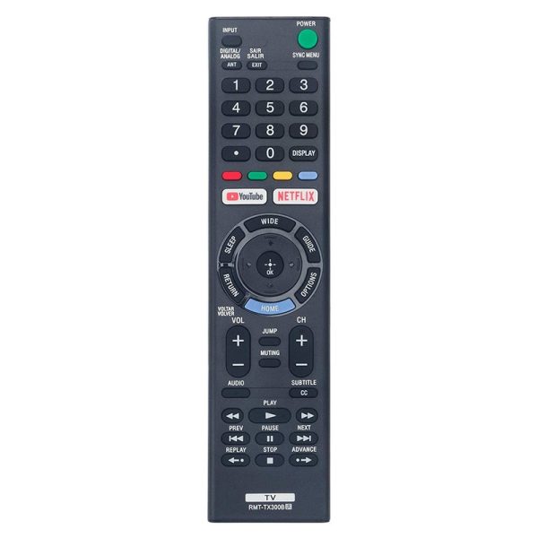 RMT-TX300B Remote Replacement for Sony TV KDL-32W660E KD-49X7007F