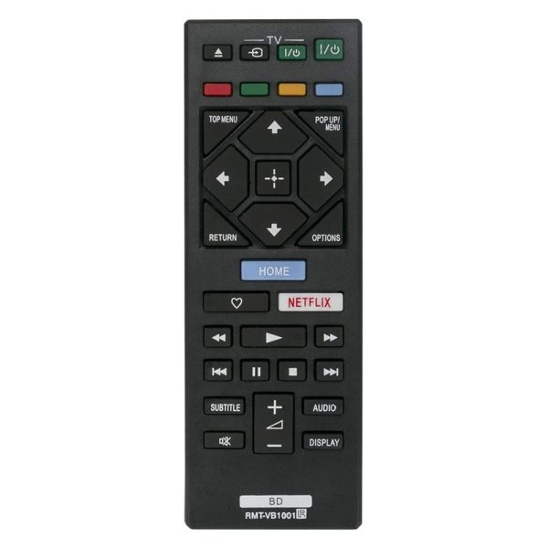 RMT-VB100I RMT-VB1001 Remote Control Replacement for Sony TV lue Ray Disc Player