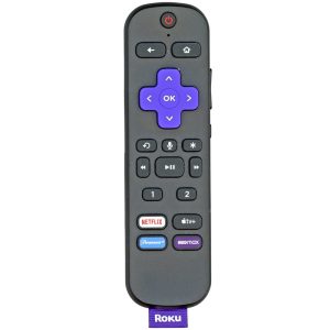 Roku RCEL3 With Headphone jack TV Remote Control – Netflix, Apple TV +, Paramount, HBO max – 3026000017
