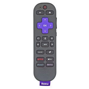 Roku RCOS1 Roku Voice Remote Pro 2nd edition Streaming Remote Control – Netflix, Apple TV +, Paramount, HBOMax – 3026000039