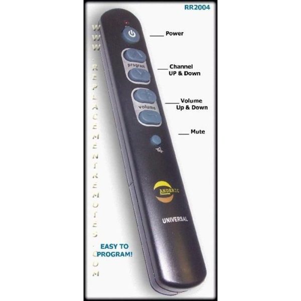 RR2004 for TV 1-Device Universal Remote Control