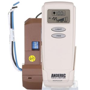 RR7099T-UC7067FCRX-KIT Universal 3 Speed with LCD Ceiling Fan Remote Control Kit