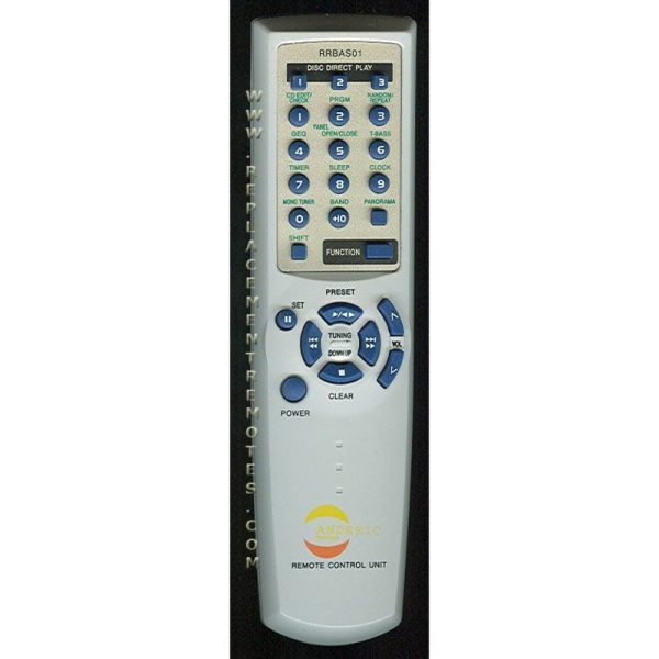 RRBAS01 for Aiwa Audio Remote Control