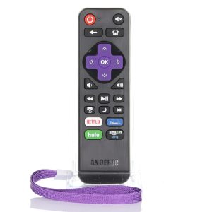 RRST01.3 for Roku Learning Universal with Netflix/Disney/Hulu/Amazon 1-Device Universal Remote Control