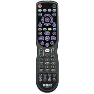 RRUR01.2 for Roku with Learning and Backlit Keys 4-Device Universal Remote Control
