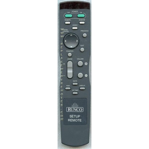 Runco RUNC007 Projector Remote Control