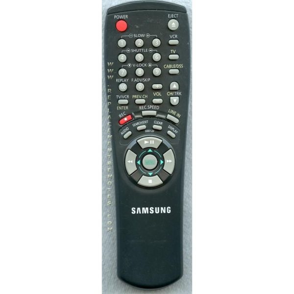 Samsung 00012F VCR Remote Control