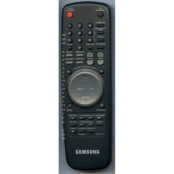 Samsung 633105 VCR Remote Control