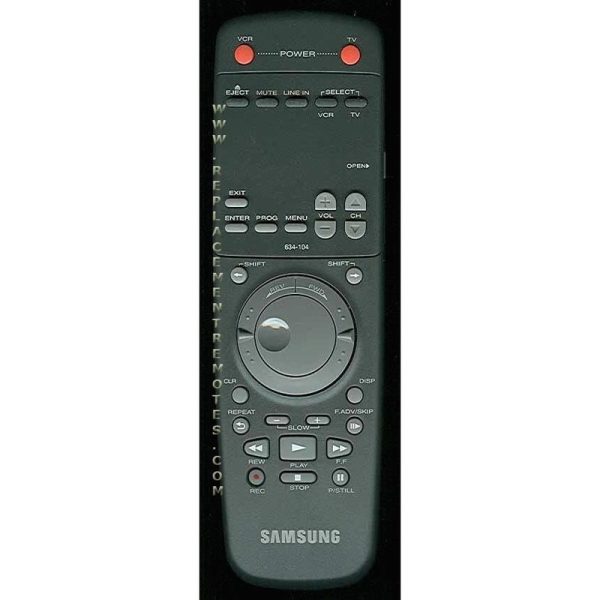 Samsung 634104 VCR Remote Control