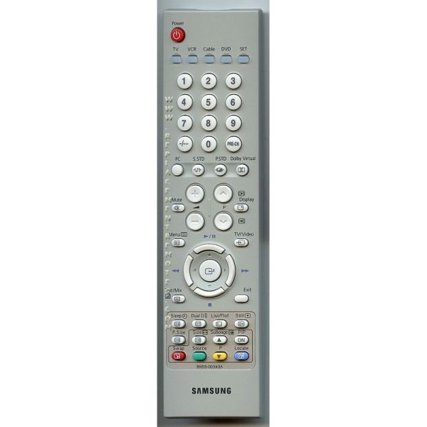 Samsung BN59-00343A TV Remote Control – BN5900343A