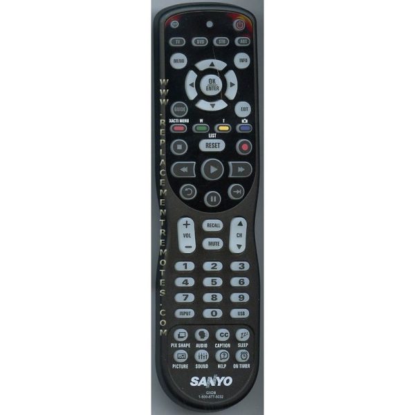 Sanyo GXDB TV Remote Control