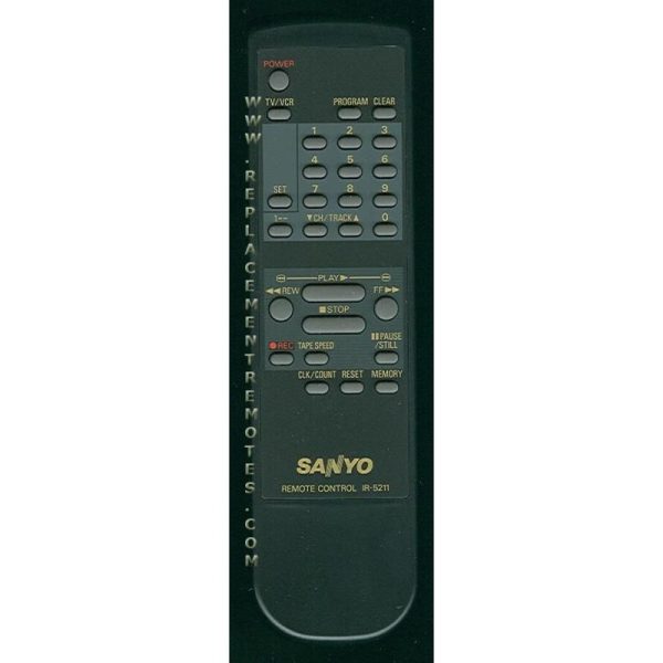 Sanyo IR5211 VCR Remote Control