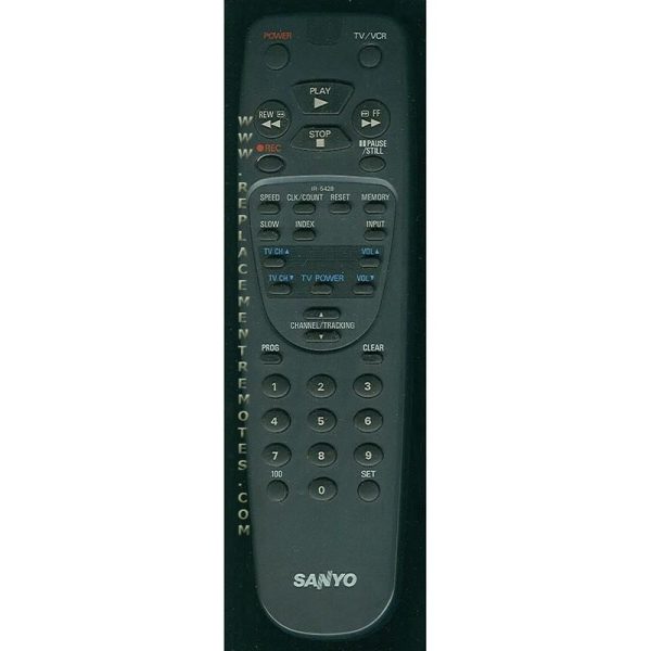 Sanyo IR5428 VCR Remote Control