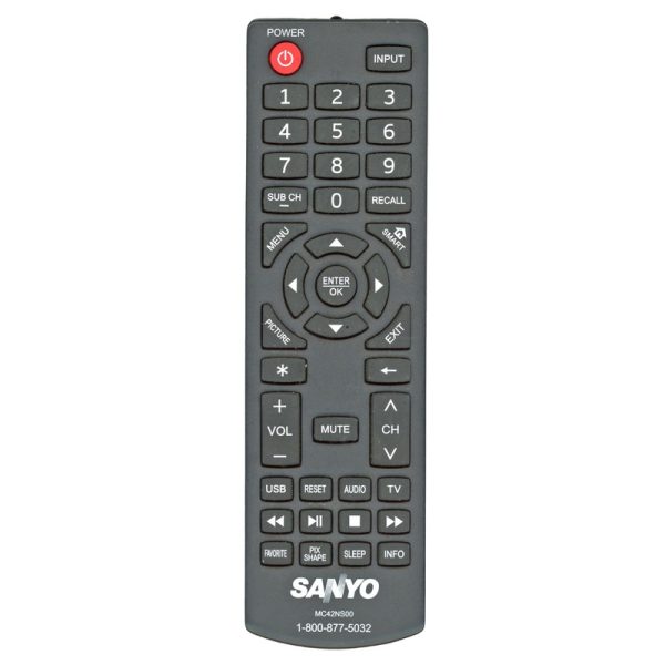 Sanyo MC42NS00 TV Remote Control