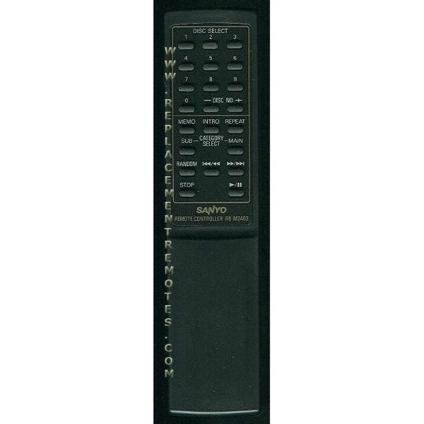 Sanyo RBM2403 Audio Remote Control