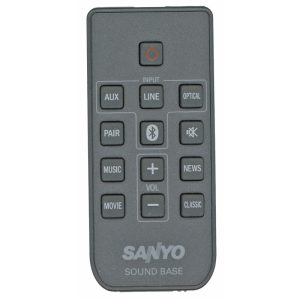 Sanyo WIR113001FA05 Sound Bar Remote Control