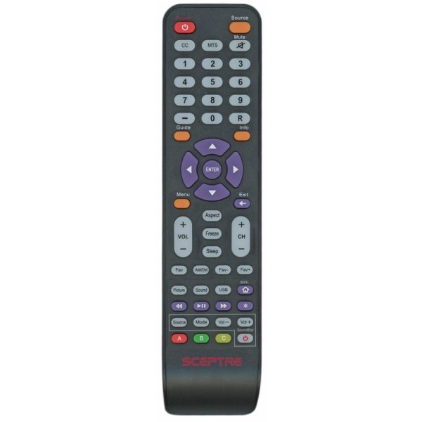 Sceptre 142021270009C TV Remote Control