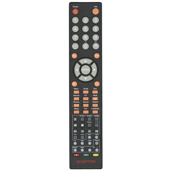 Sceptre 8142026670002C TV/DVD Remote Control