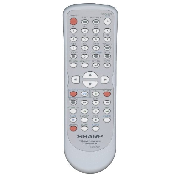 Sharp 9HSNB130UD DVD/VCR COMBO Remote Control – 9HSNB130UD