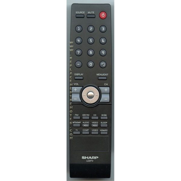 Sharp 9JRR8BD9NESHR TV Remote Control