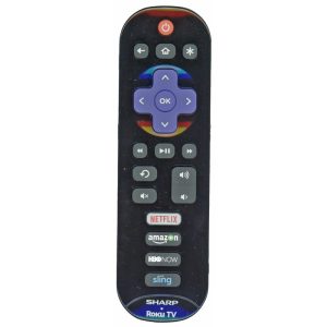 Sharp EN3B32R ROKU TV Remote Control | IR | Netflix | Amazon | HBO Now | Sling – EN3B32R