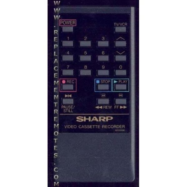 Sharp G0333GE VCR Remote Control