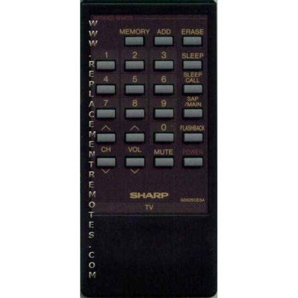 Sharp G0525CESA TV Remote Control