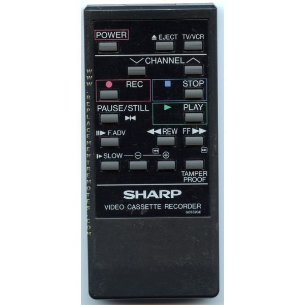 Sharp G0532GESA VCR Remote Control