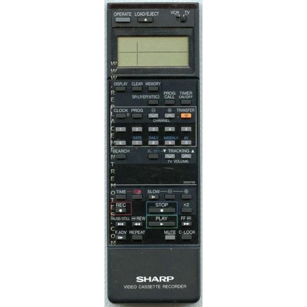 Sharp G0537GE VCR Remote Control