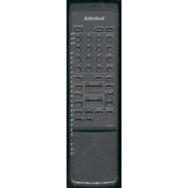 Sharp G0974GE Admiral VCR Remote Control