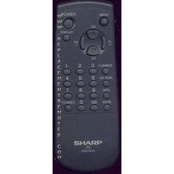 Sharp G1232CESA TV Remote Control