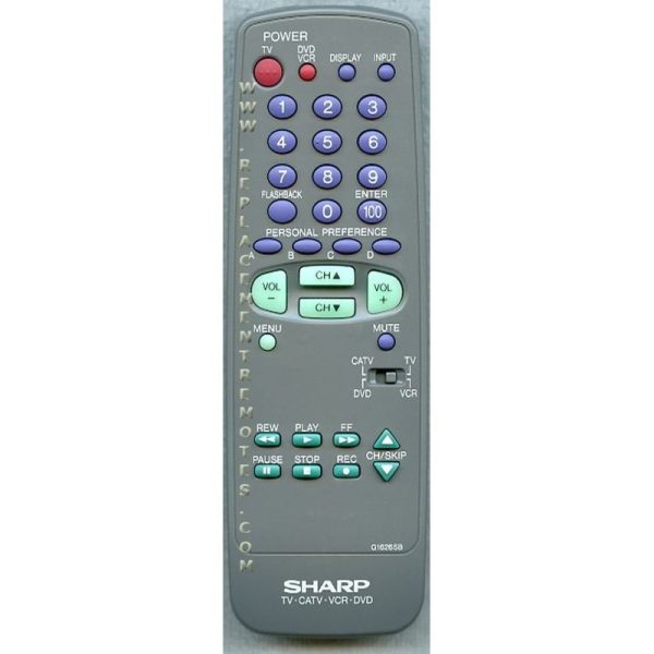 Sharp G1626SB TV Remote Control