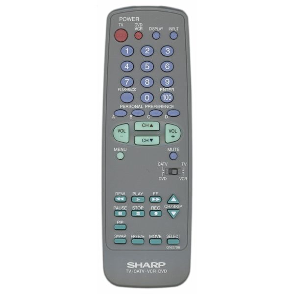 Sharp G1627SB TV/VCR Remote Control