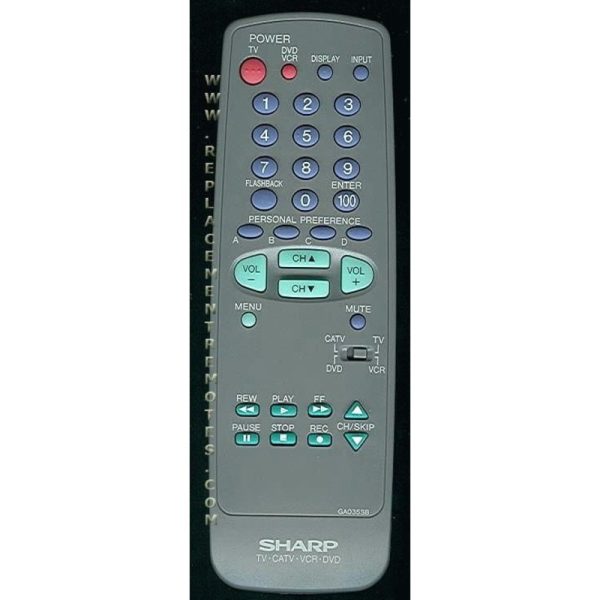 Sharp GA035SB TV Remote Control
