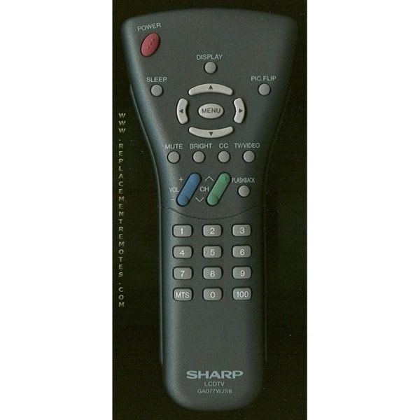 Sharp GA077WJSB TV Remote Control