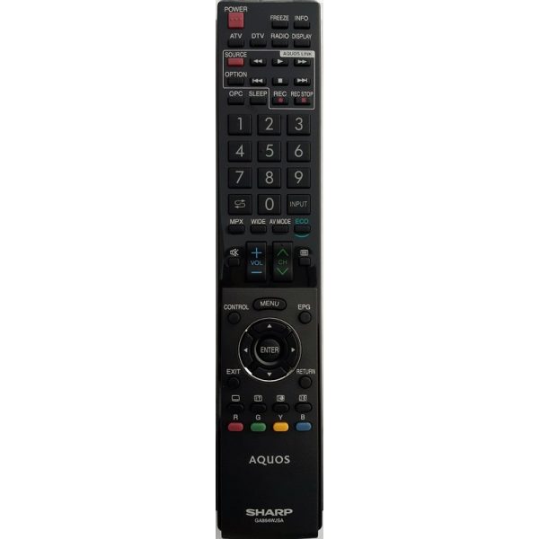 Sharp Original Remote Control GA864WJSA LC52LE820X LC46LE820X LC40LE820X TV Genuine