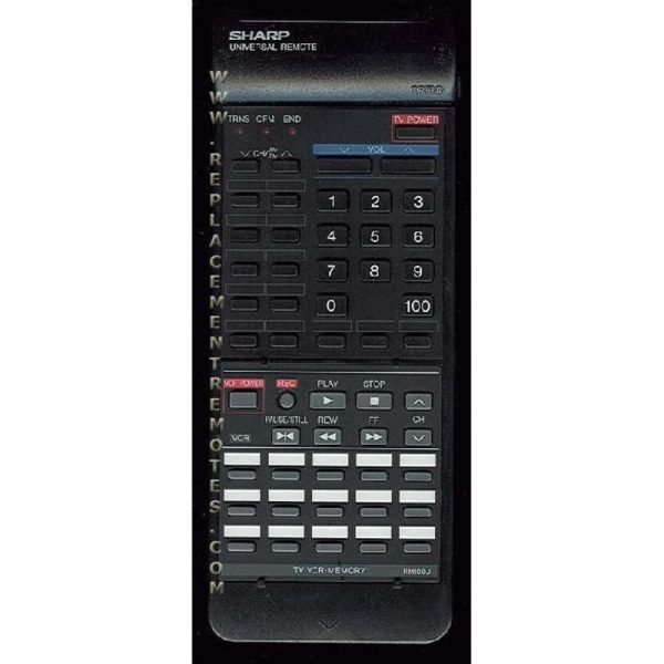 Sharp RM100U TV/VCR Remote Control