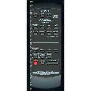 Sharp RRMCG004SJSA Audio Remote Control