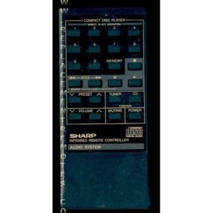 Sharp RRMCG0112AFSA Audio Remote Control