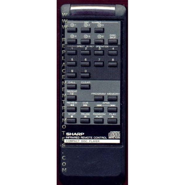 Sharp RRMCG0244AFSA Audio Remote Control