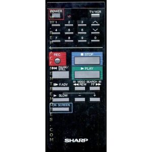 Sharp RRMCG0256GESA VCR Remote Control