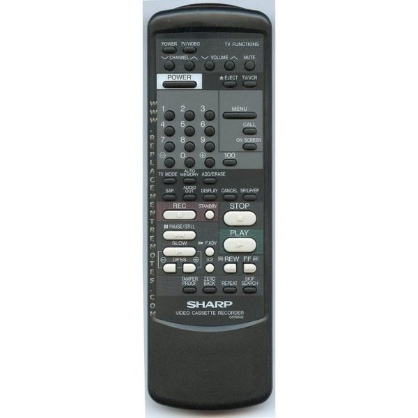 Sharp RRMCG0795GESA VCR Remote Control