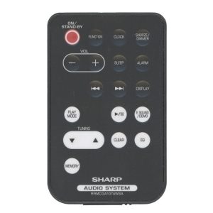 Sharp RRMCGA107AWSA Audio Remote Control