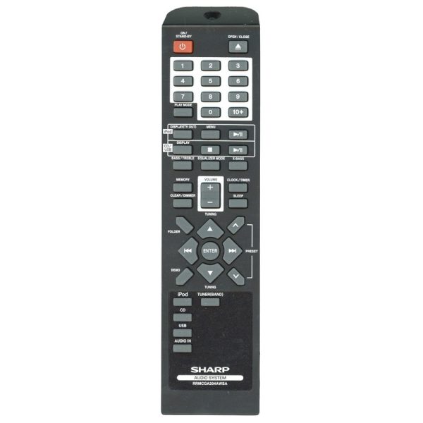 Sharp RRMCGA204AWSA Audio Remote Control