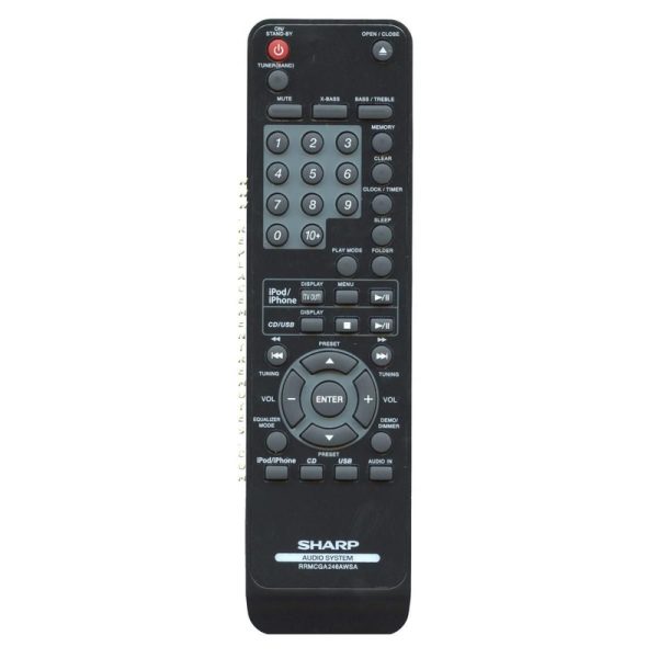 Sharp RRMCGA246AWSA Audio Remote Control