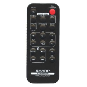 Sharp RRMCGA322AWSA Audio Remote Control