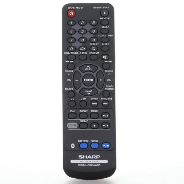 Sharp RRMCGA335AWSA Micro Audio System Remote Control – RRMCGA335AWSA