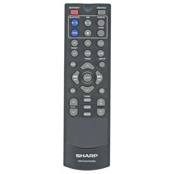 Sharp RRMCGA370AWSA Audio Remote Control